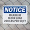 Signmission Maximum Floor Loading 200 Lbs Per Sq Ft, 14 in W x Rectangle, Plastic OS-2PACK-NS-P-1014-L-15929 - alternate 5